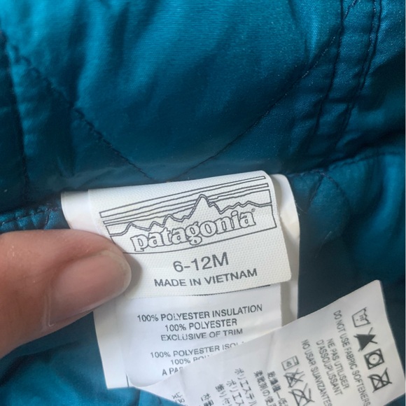 Patagonia reversible puffer toddler snowsuit bunting - Picture 6 of 6